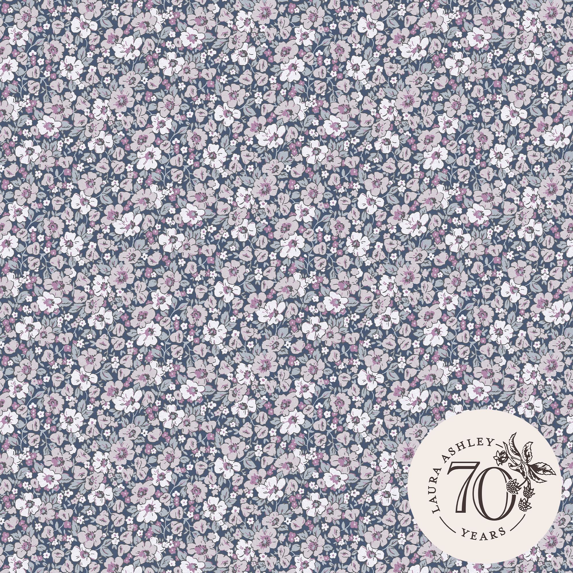 Laura Ashley Libby Purple Kids Smooth Wallpaper