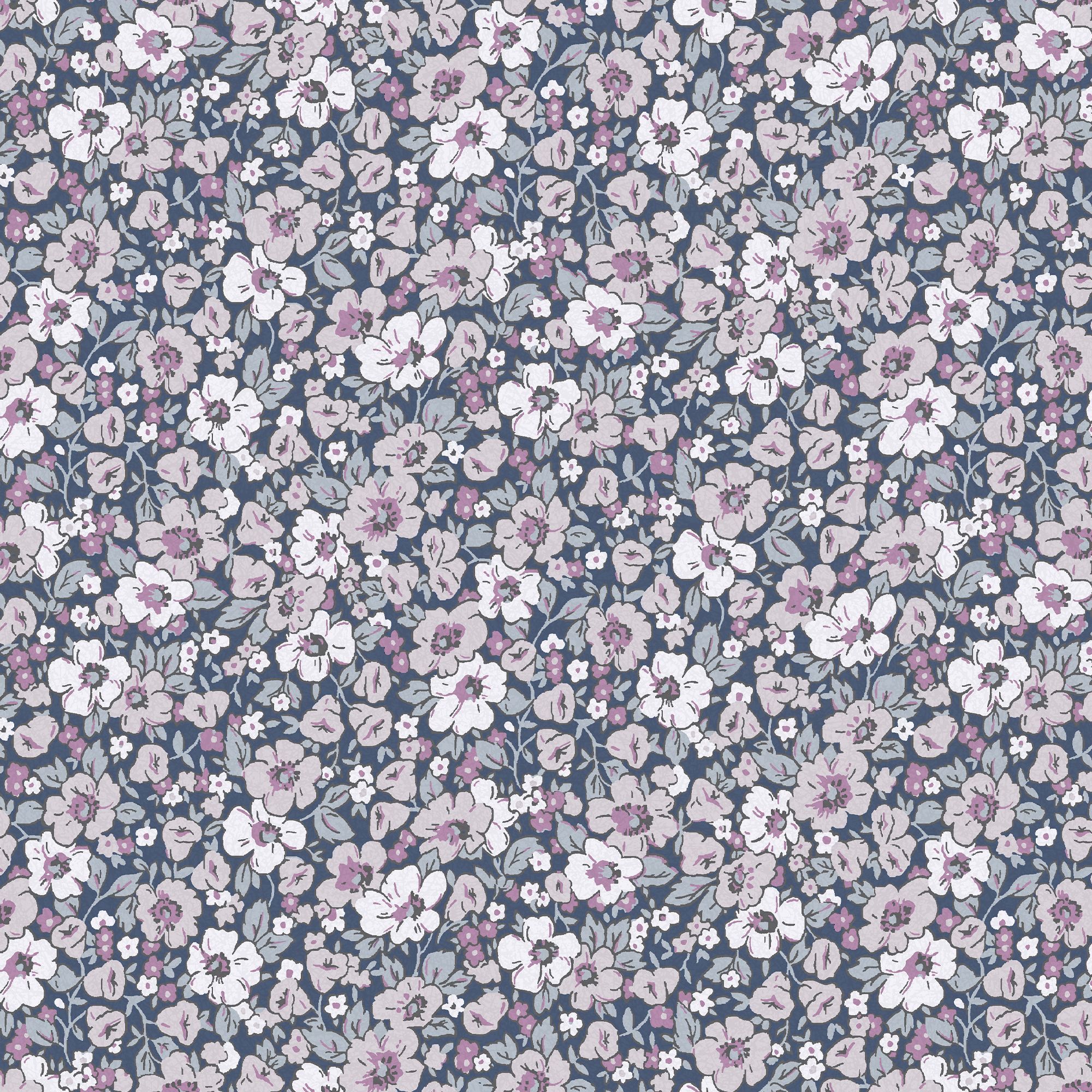 Laura Ashley Libby Purple Kids Smooth Wallpaper