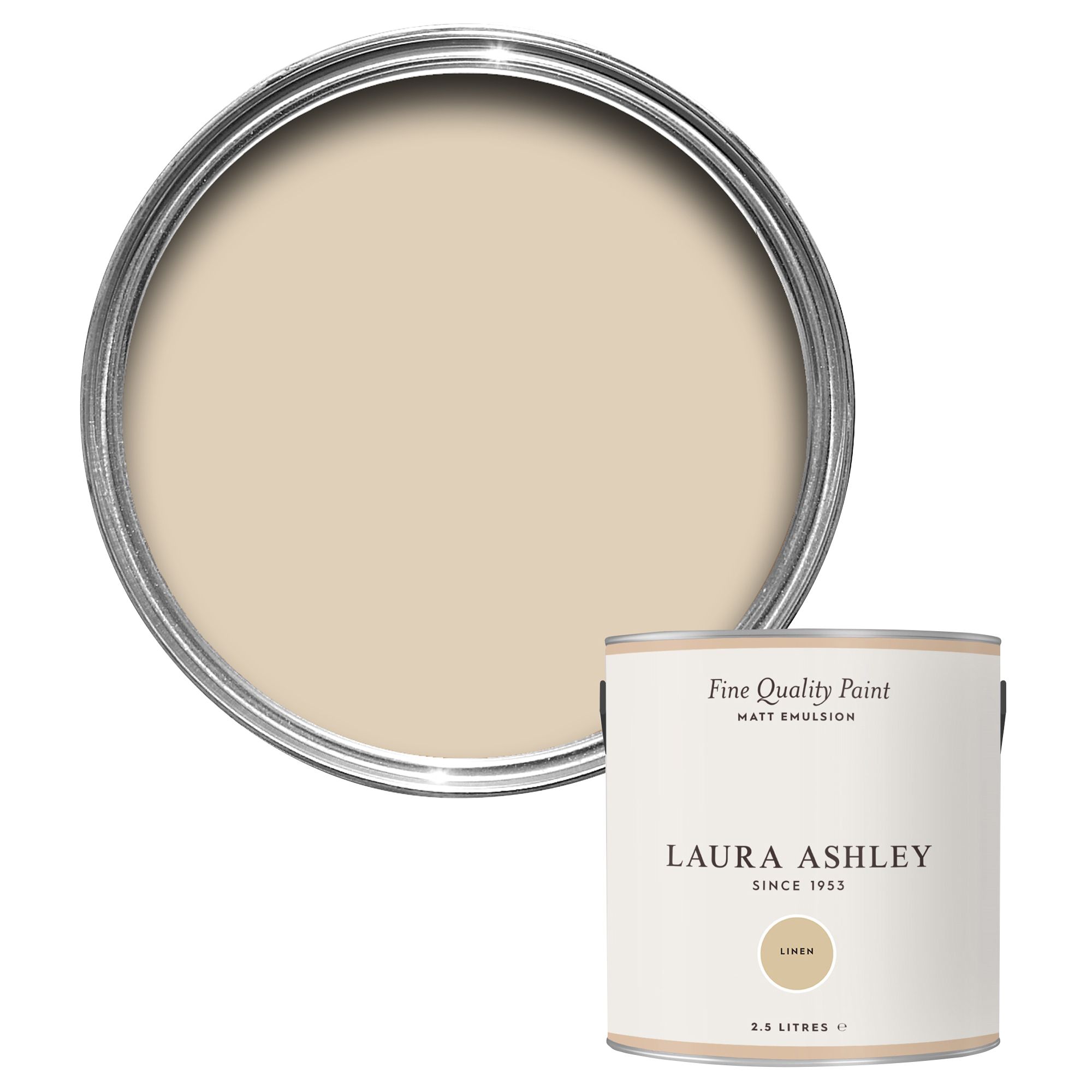 Laura Ashley Linen Matt Emulsion paint, 2.5L