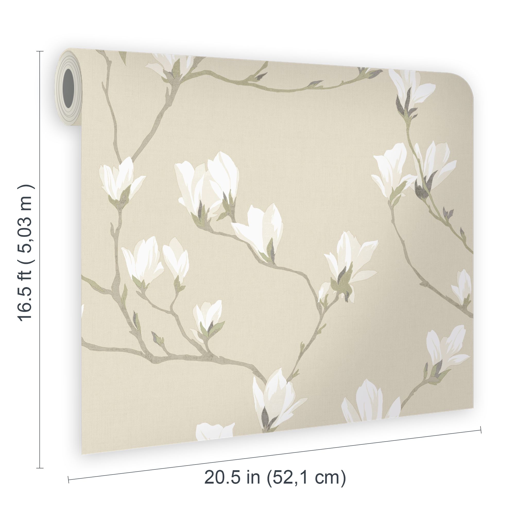 Laura Ashley - Papier peint intissé - Haie de feuilles de saule