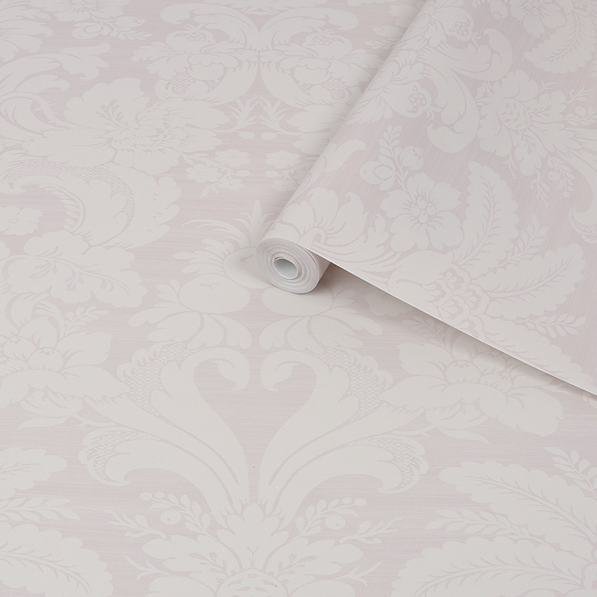 Laura Ashley Martigues Sugared violet Damask Smooth Wallpaper Sample