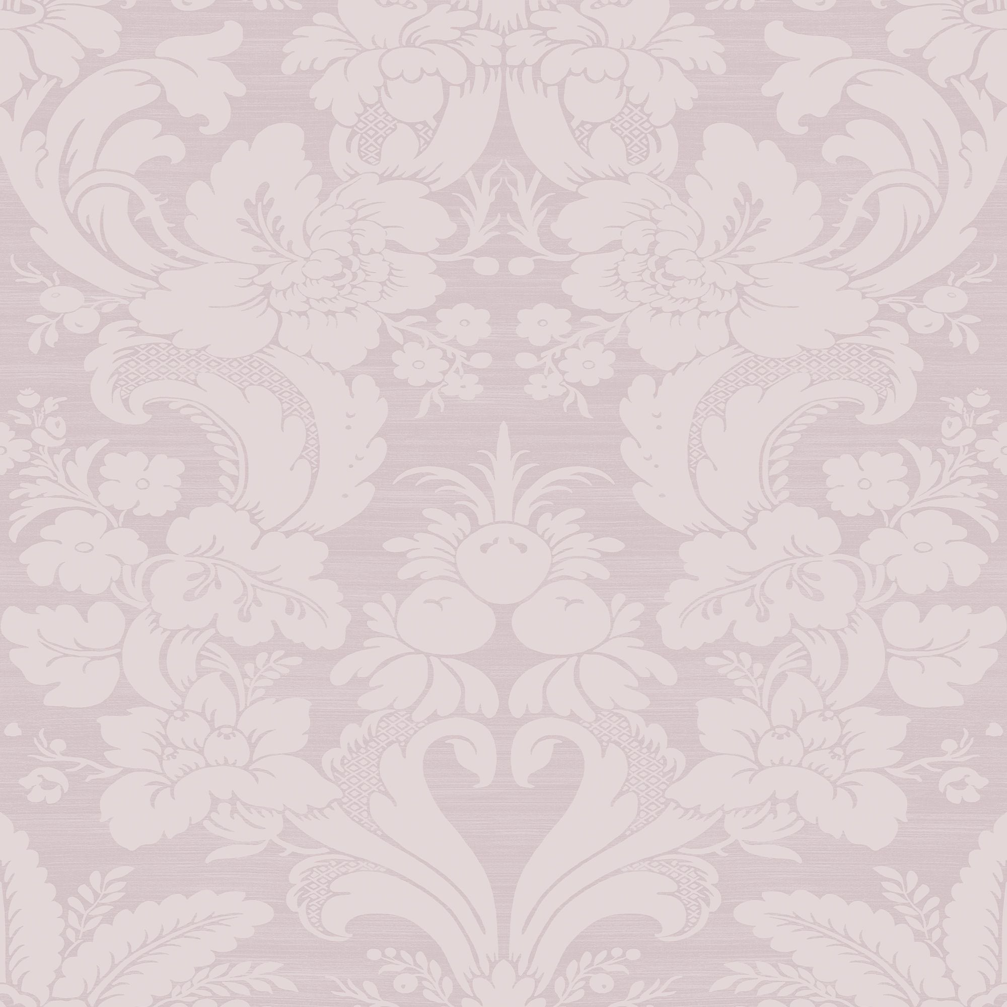 Laura Ashley Martigues Sugared violet Damask Smooth Wallpaper