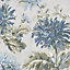 Laura Ashley Maryam Seaspray Floral Smooth Wallpaper