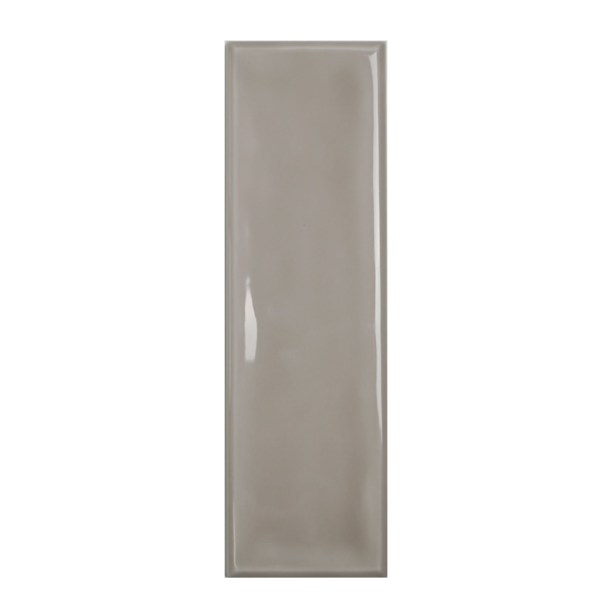 Laura Ashley Mason Dark Dove Grey Gloss Brick effect Textured Ceramic Indoor Wall Tile Sample