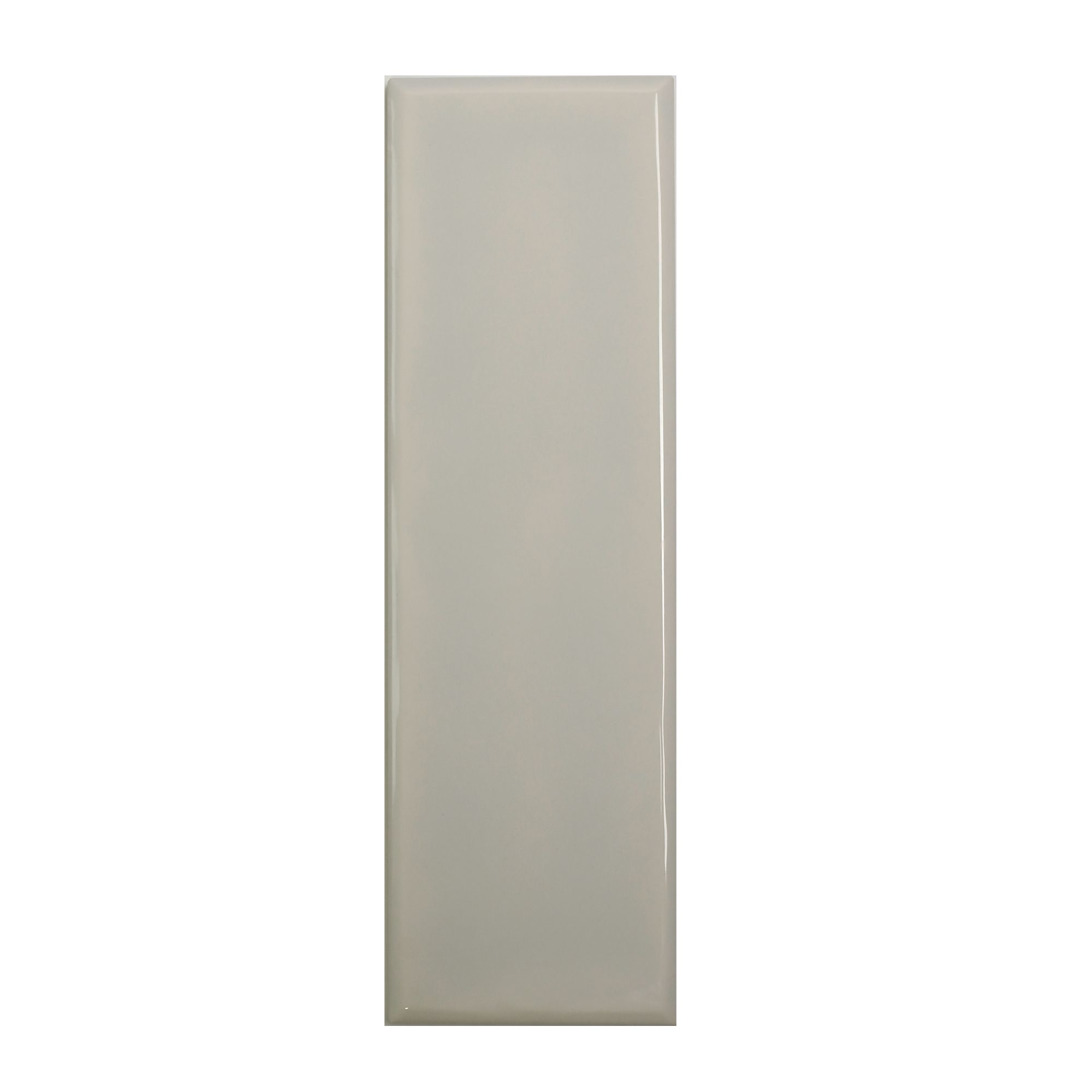 Laura Ashley Mason Pale Dove Grey Gloss Brick effect Textured Ceramic Indoor Wall Tile Sample