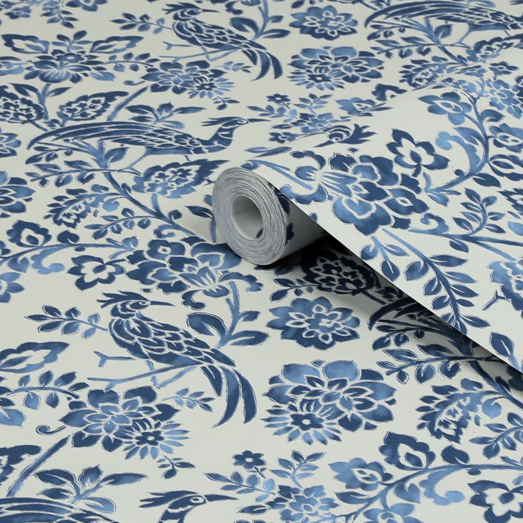 Adain Palace Wallpaper Dark Seaspray Blue