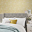 Laura Ashley Midnight Palace Trailing Laurissa Pale Ochre Yellow Smooth Wallpaper