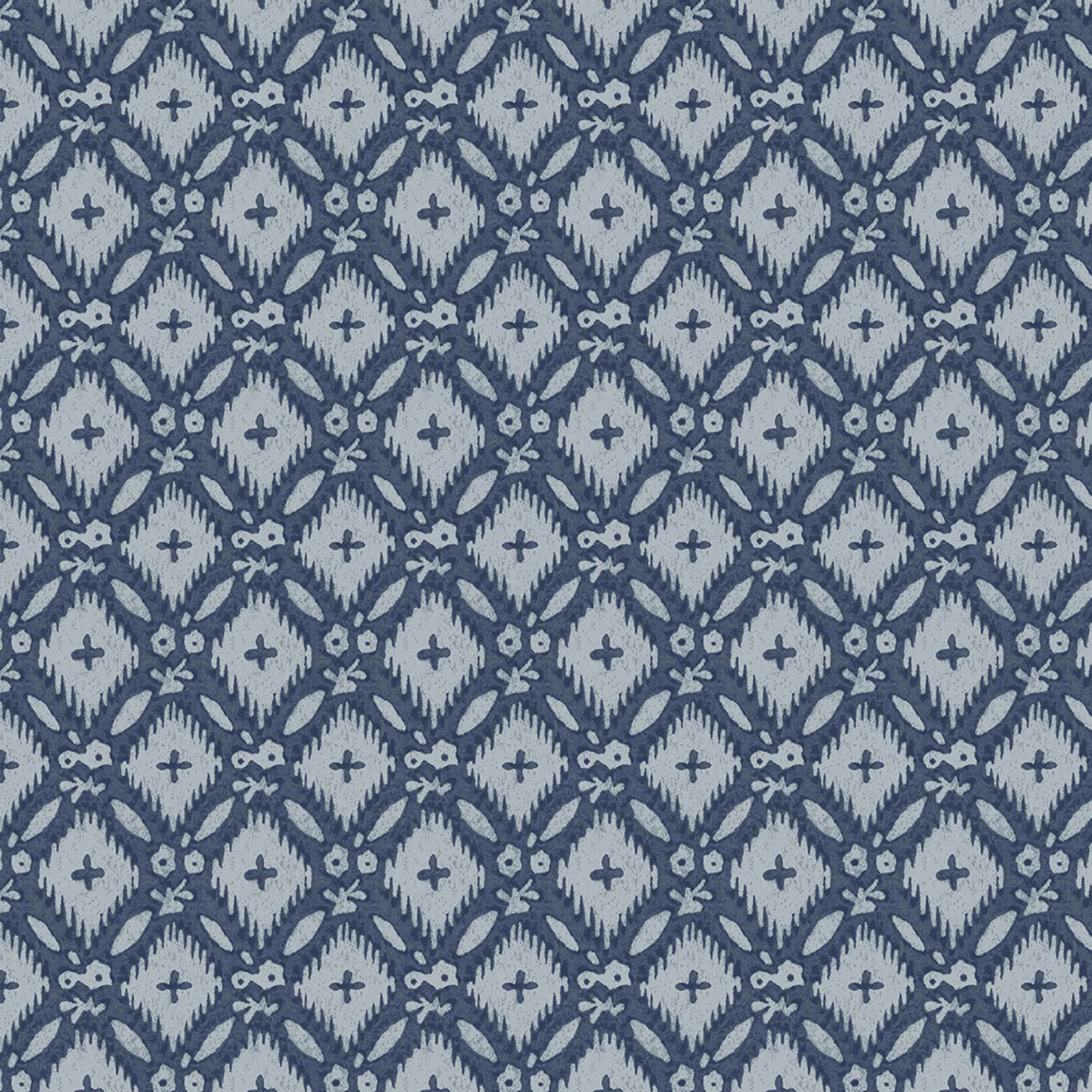 Laura Ashley Midnight Palace Whitebrook Dark Seaspray Blue Smooth Wallpaper