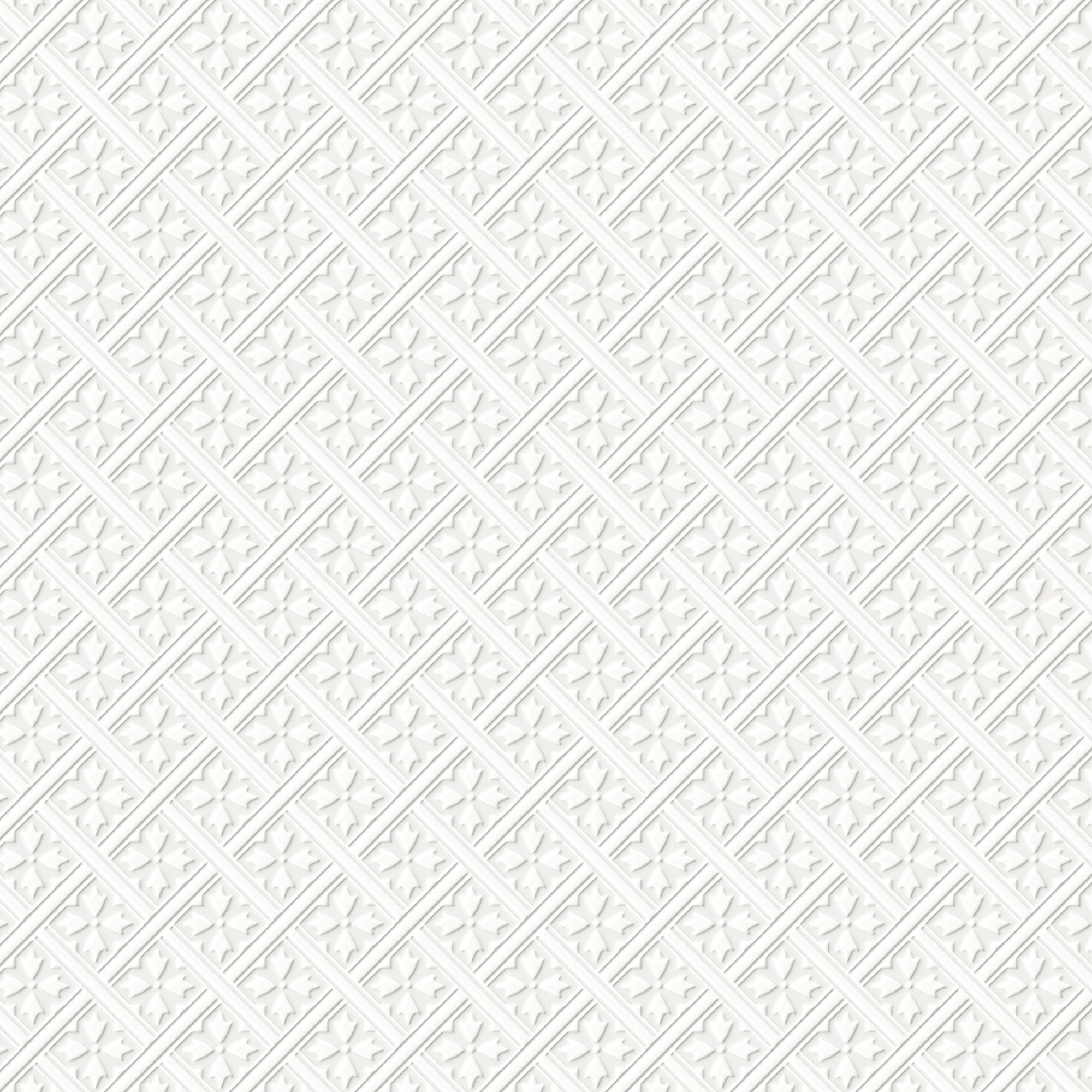 Laura Ashley Mr Jones White Geometric Smooth Wallpaper