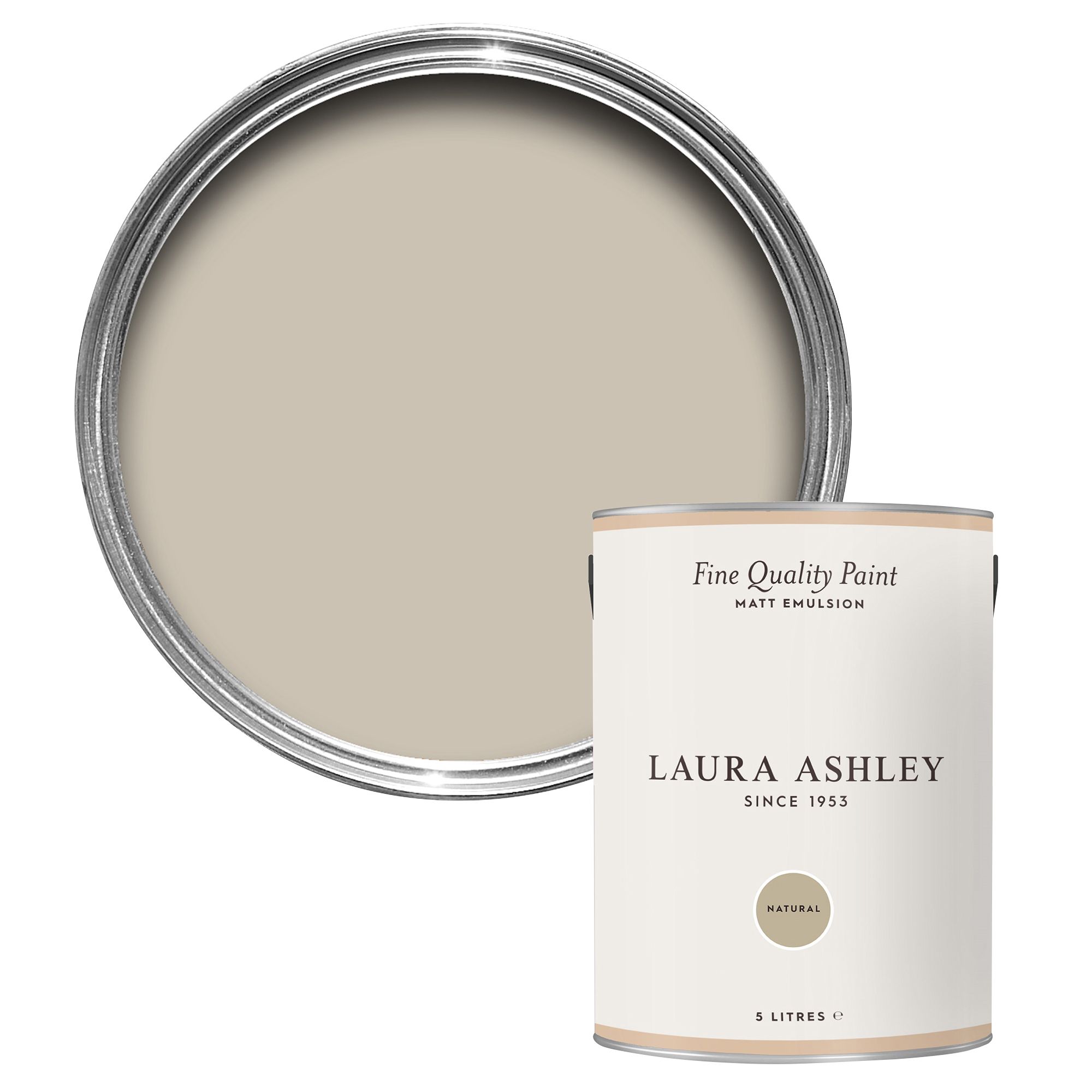 Laura Ashley Natural Matt Emulsion paint, 5L