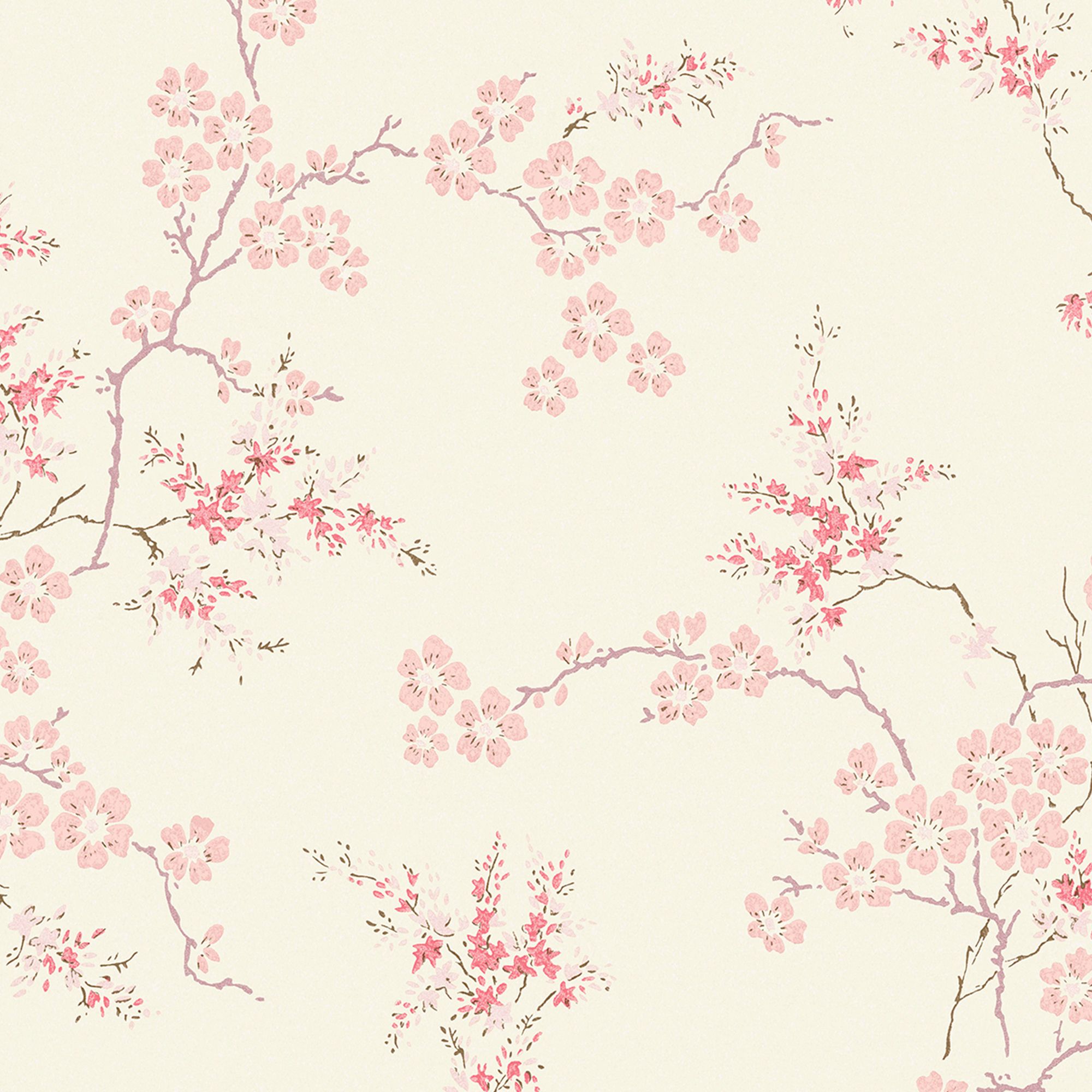 Laura Ashley Oriental Blush Blossom Smooth Wallpaper