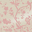 Laura Ashley Oriental Chalk pink Garden Smooth Wallpaper Sample