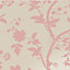Laura Ashley Oriental Chalk pink Garden Smooth Wallpaper Sample