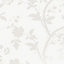 Laura Ashley Oriental Pearlescent white Garden Smooth Wallpaper Sample