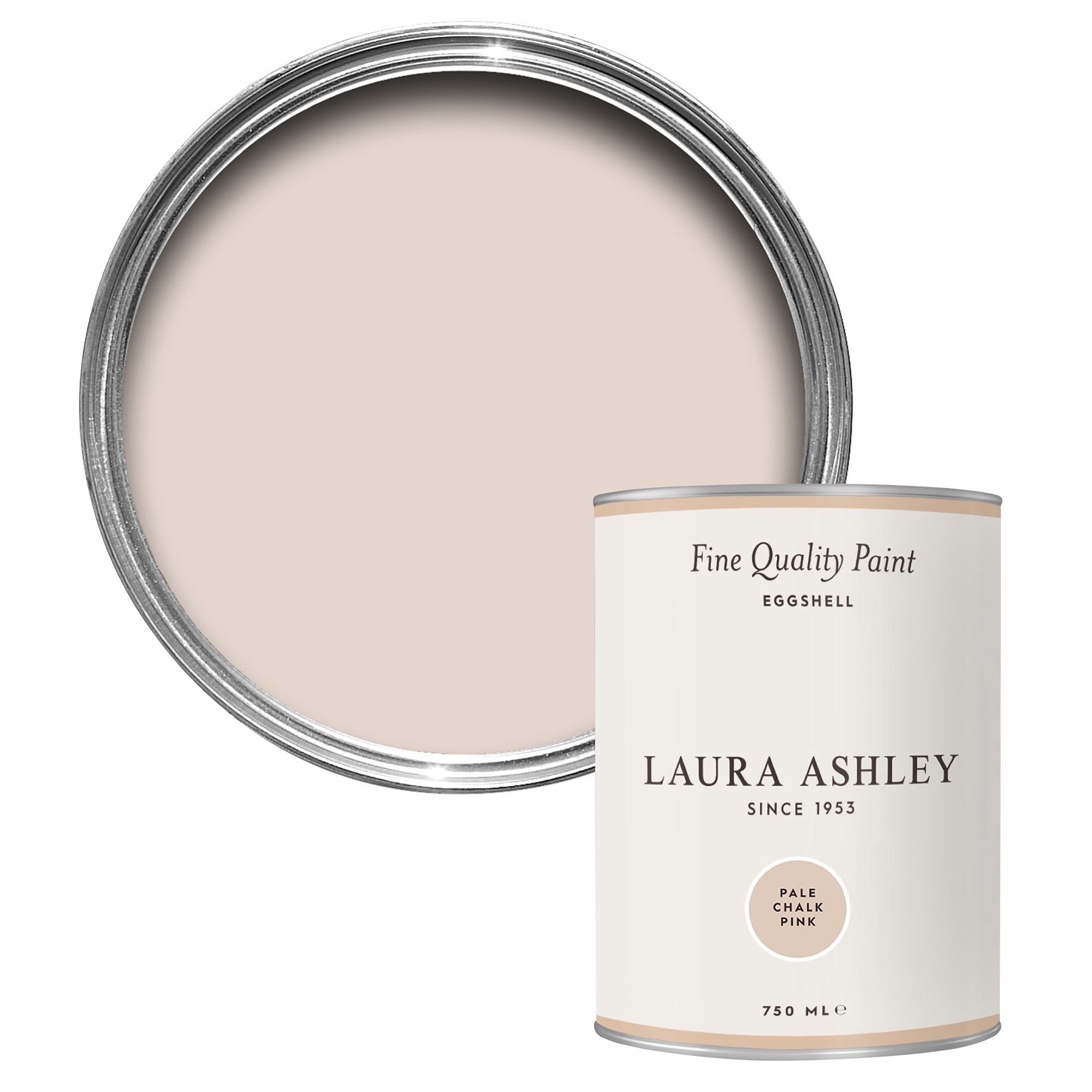 Laura Ashley Pale Chalk Pink Eggshell Emulsion paint, 750ml