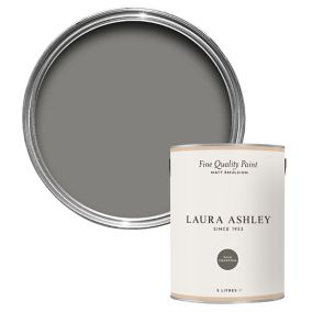 Laura Ashley Pale Charcoal Matt Emulsion paint, 5L