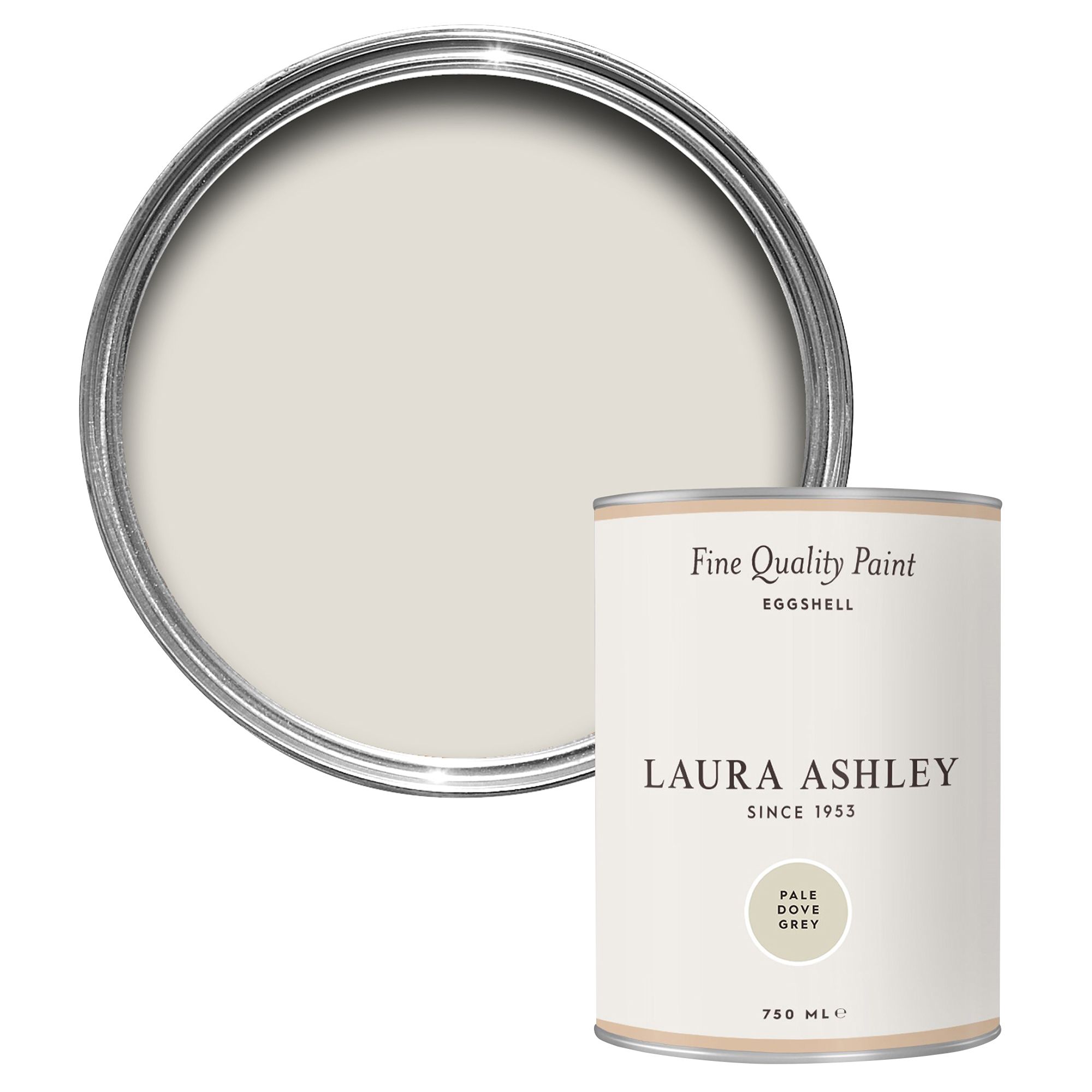 Laura Ashley Pale Dove Grey Eggshell Emulsion paint, 750ml