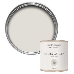 Laura Ashley Pale Dove Grey Matt Emulsion paint, 100ml