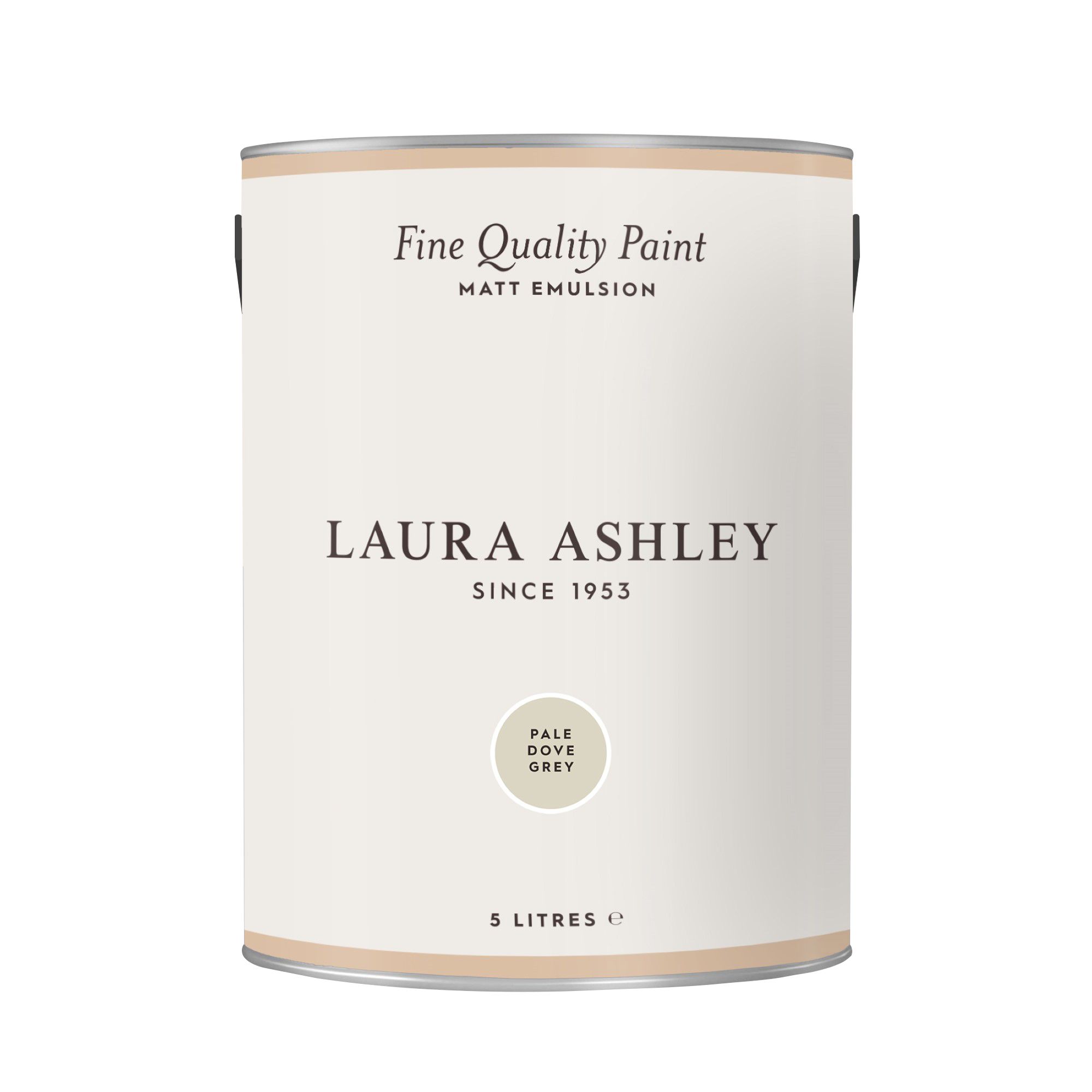Laura Ashley Pale Dove Grey Matt Emulsion paint, 5L