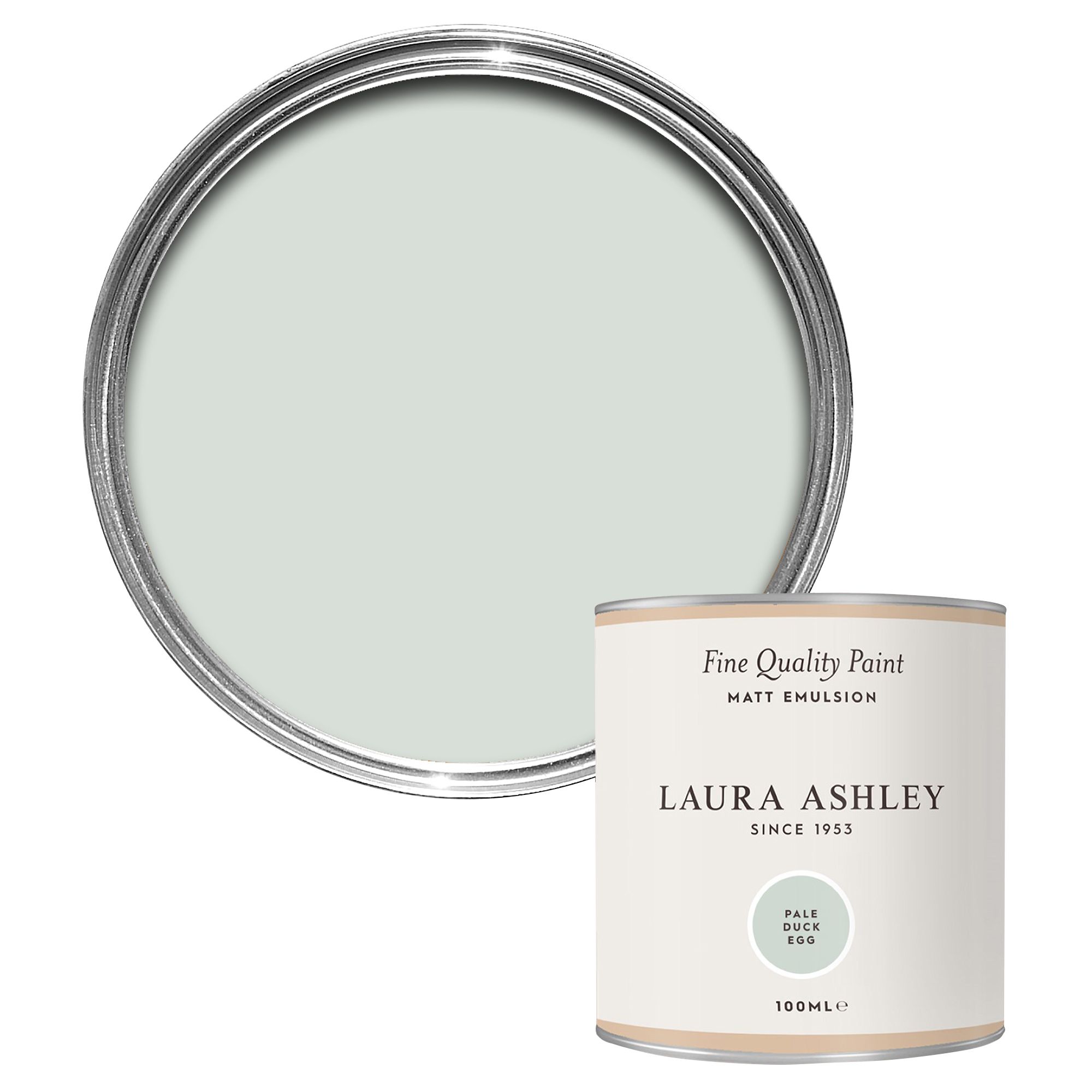 Laura Ashley Pale Duck Egg Matt Emulsion paint, 100ml Tester pot DIY