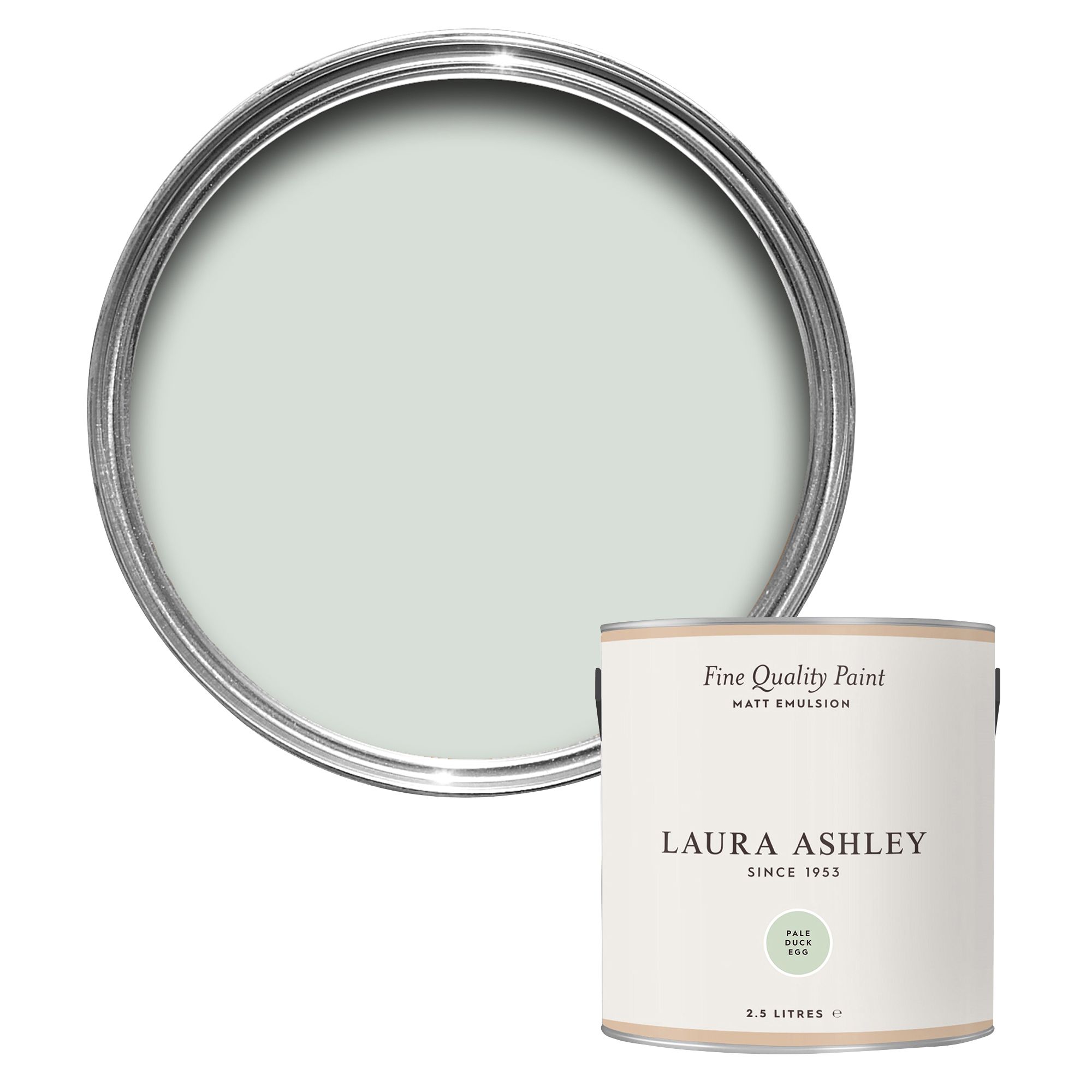 Laura Ashley Pale Duck Egg Matt Emulsion paint, 2.5L