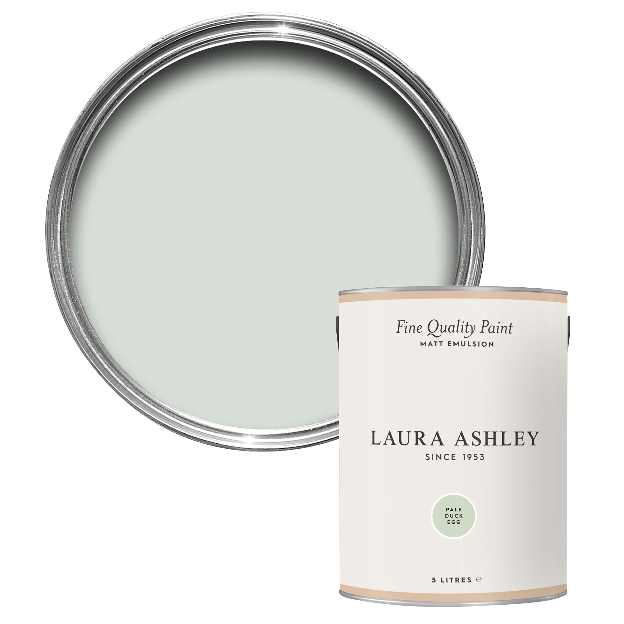 Laura Ashley Pale Duck Egg Matt Emulsion paint, 5L