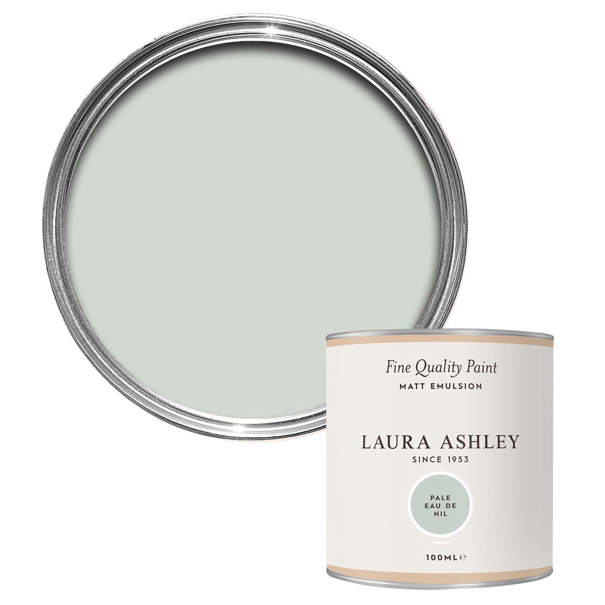 Laura Ashley Pale Eau De Nil Matt Emulsion paint, 100ml