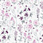 Laura Ashley Pale iris Wild meadow Smooth Wallpaper Sample