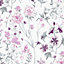 Laura Ashley Pale iris Wild meadow Smooth Wallpaper Sample