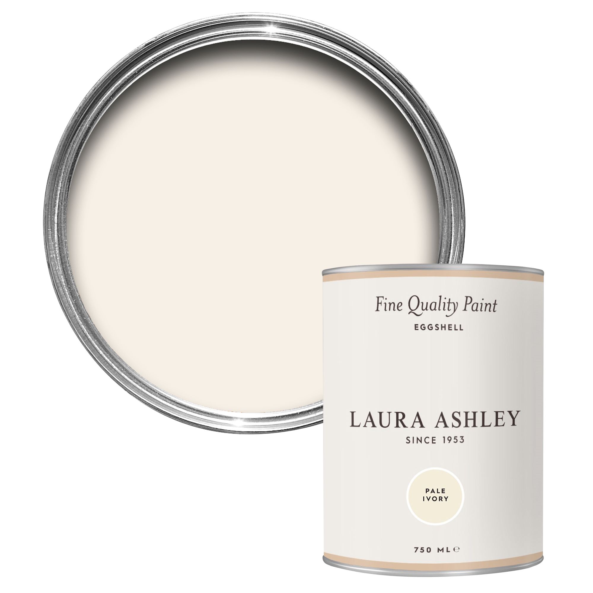 Laura Ashley Pale Ivory Eggshell Emulsion paint, 750ml at B&Q