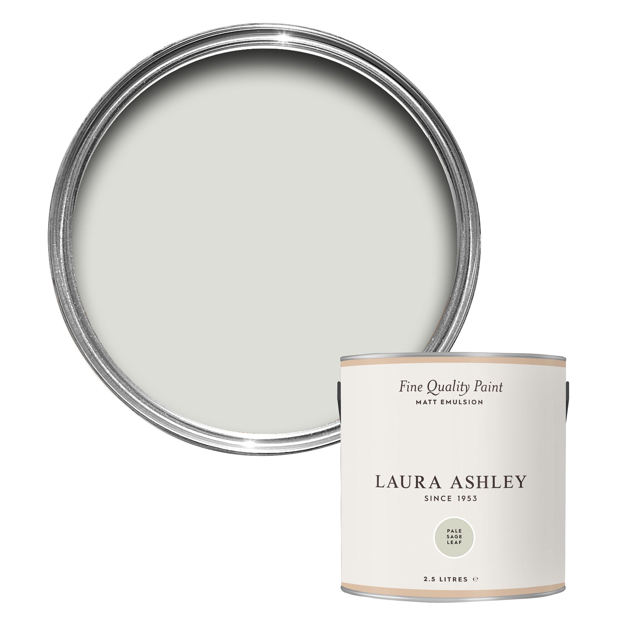 Laura Ashley Pale Sage Leaf Matt Emulsion paint, 2.5L DIY at B&Q