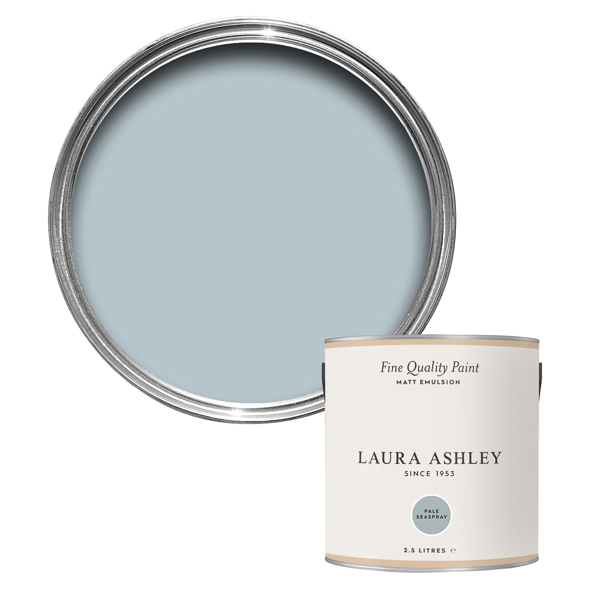 Laura Ashley Pale Seaspray Matt Emulsion paint, 2.5L DIY at B&Q