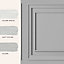 Laura Ashley Redbrook Silver Grey Wood panel effect Smooth Wallpaper
