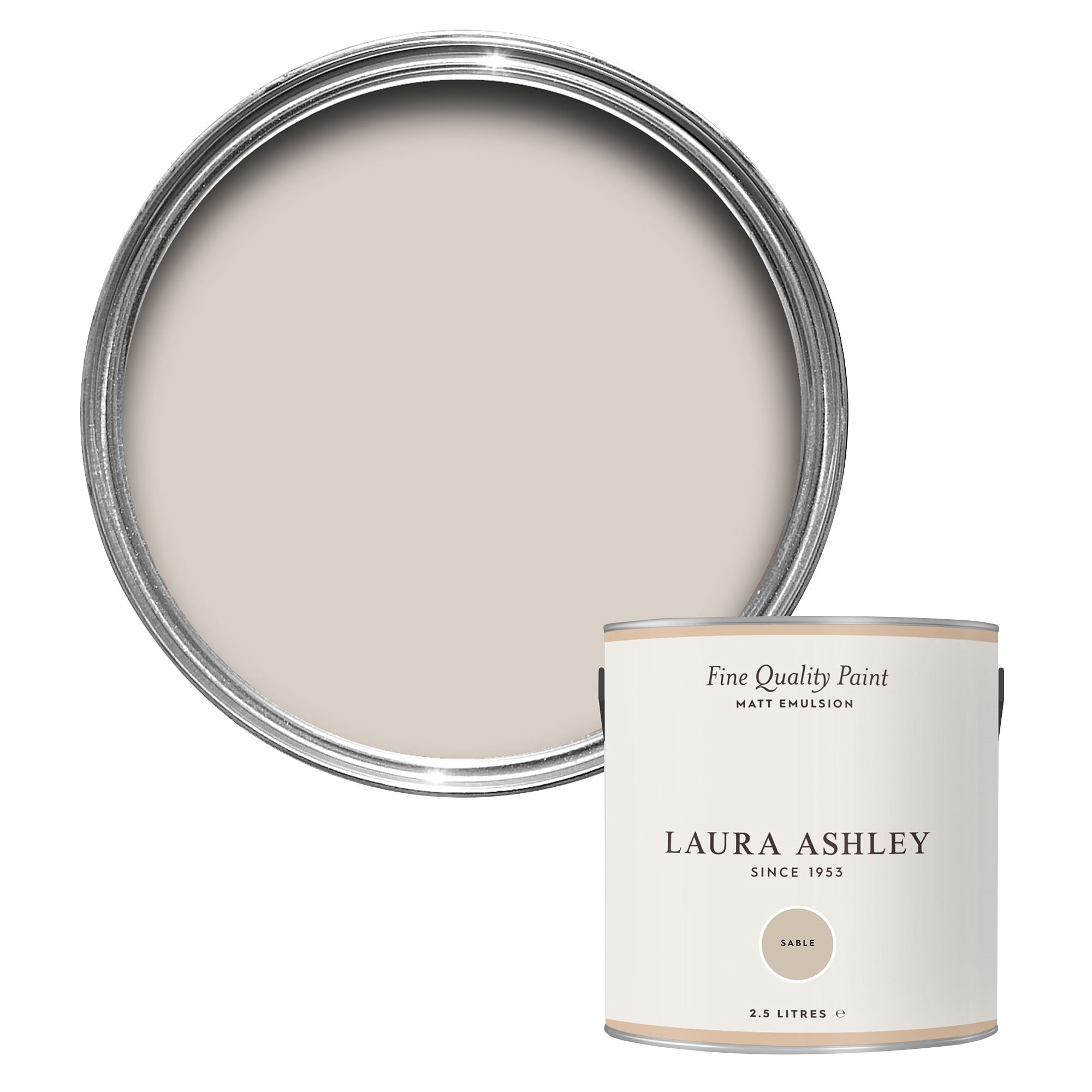 Laura Ashley Sable Matt Emulsion paint, 2.5L