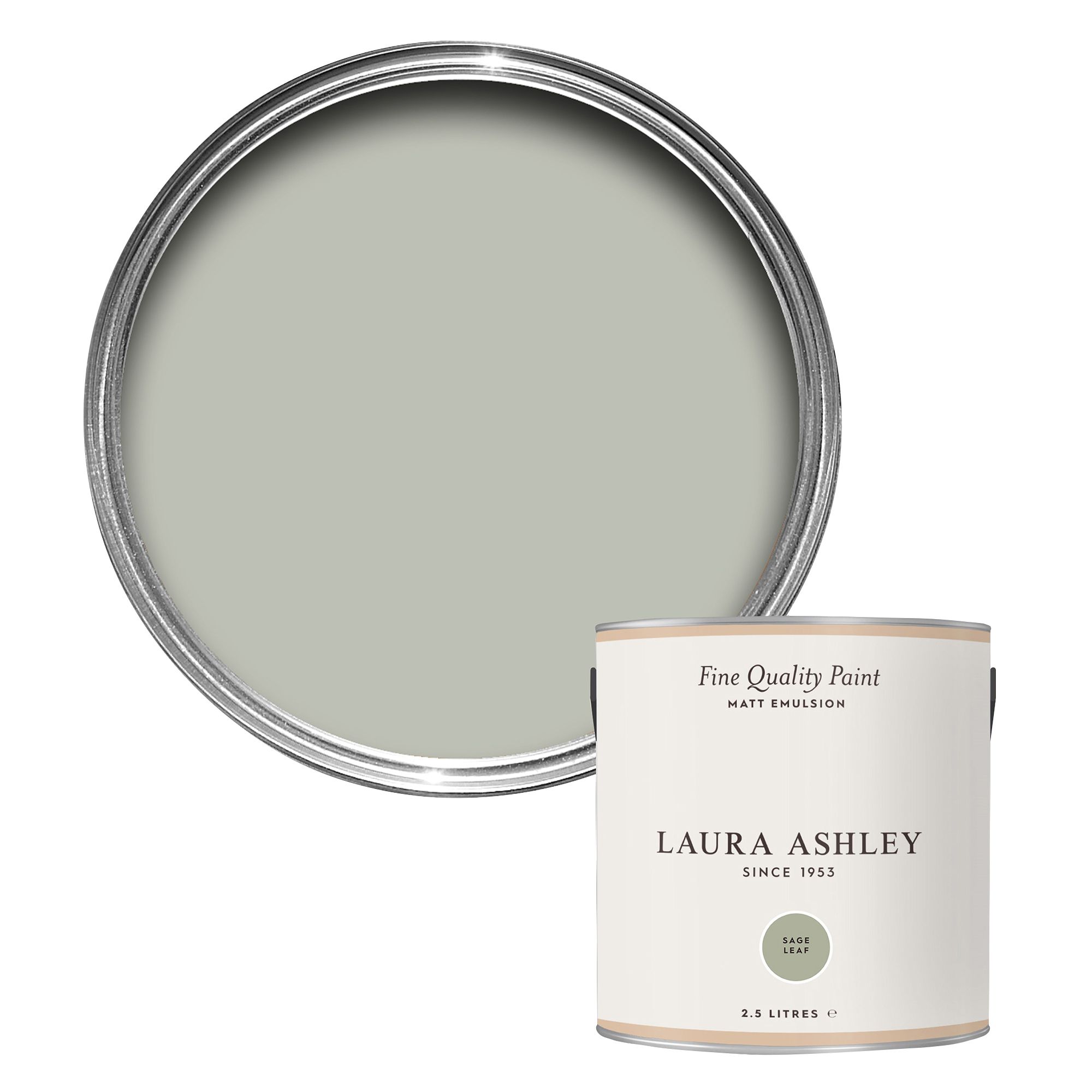 Laura Ashley Sage Leaf Matt Emulsion paint, 2.5L