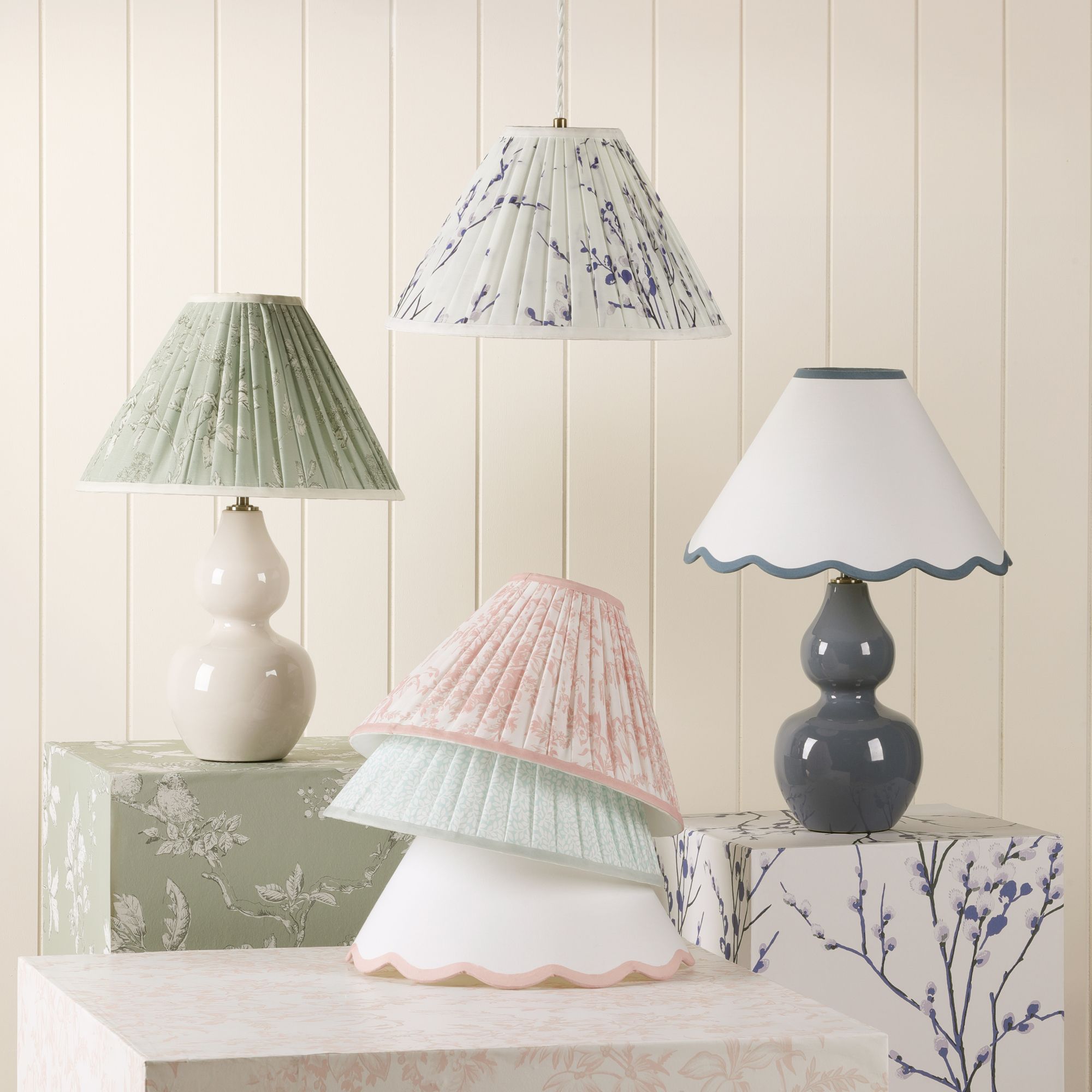 Laura Ashley Sampford Blue Gloss Table lamp base