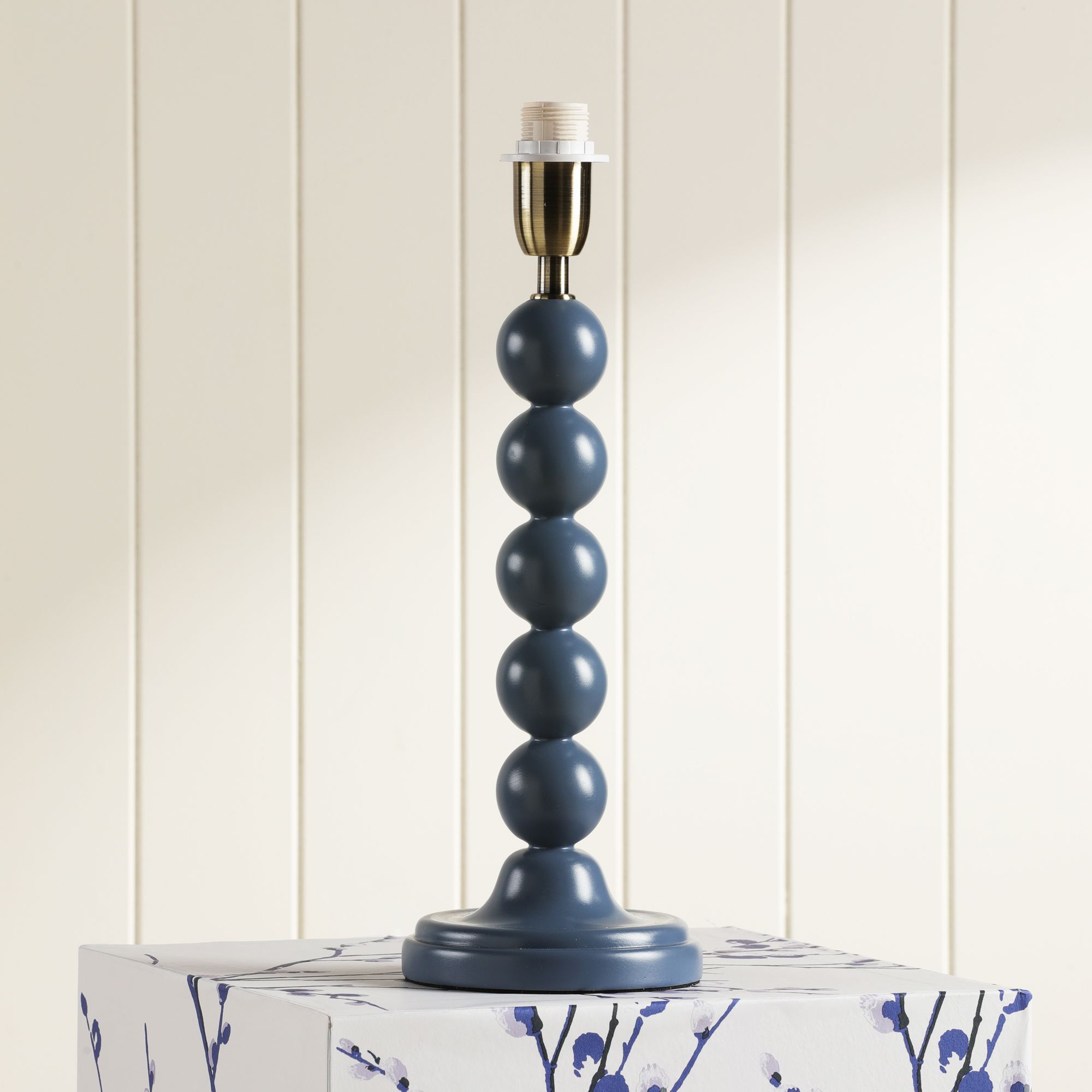 Laura Ashley Shennington Bobbin Blue Gloss Table lamp base