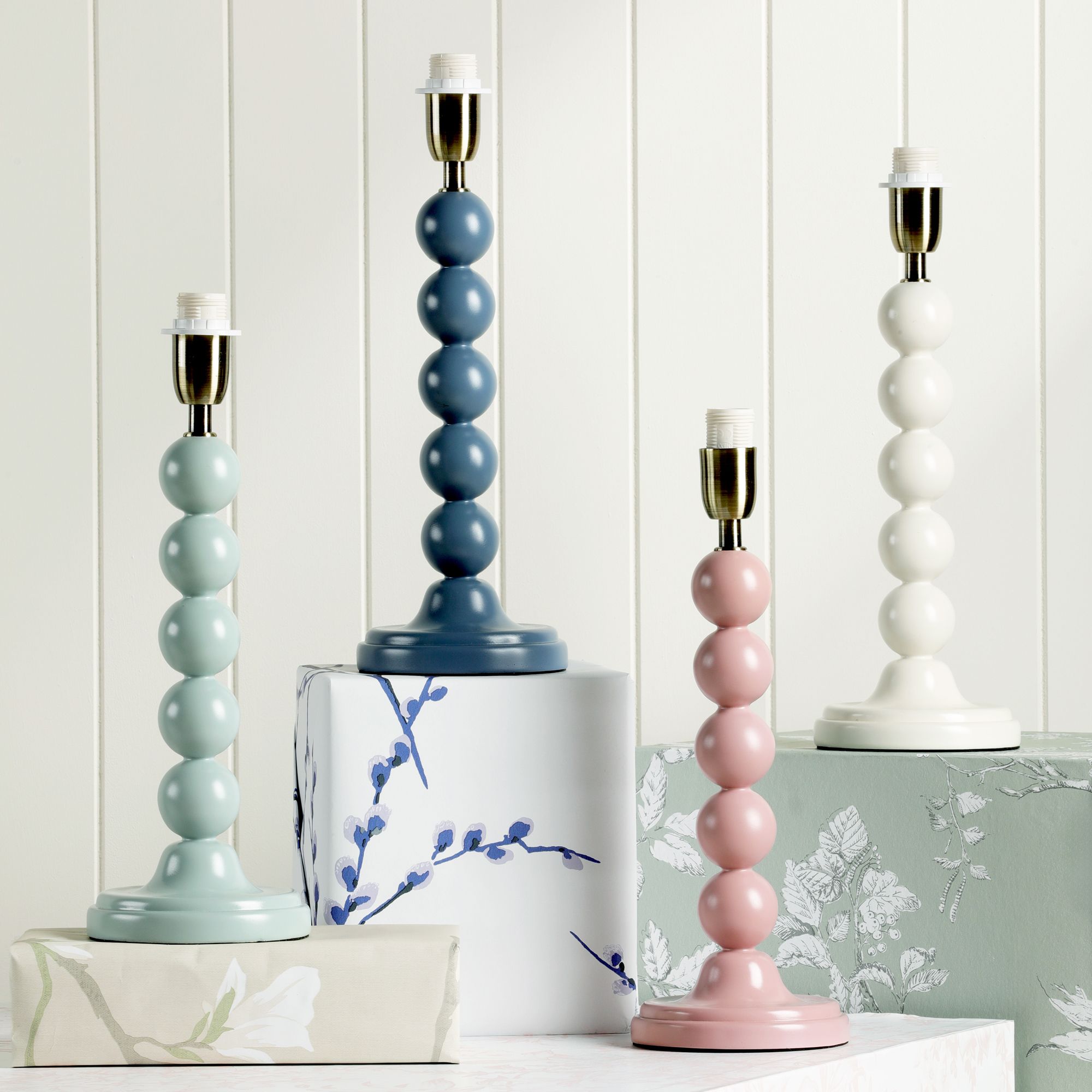 Laura Ashley Shennington Bobbin Blue Gloss Table lamp base
