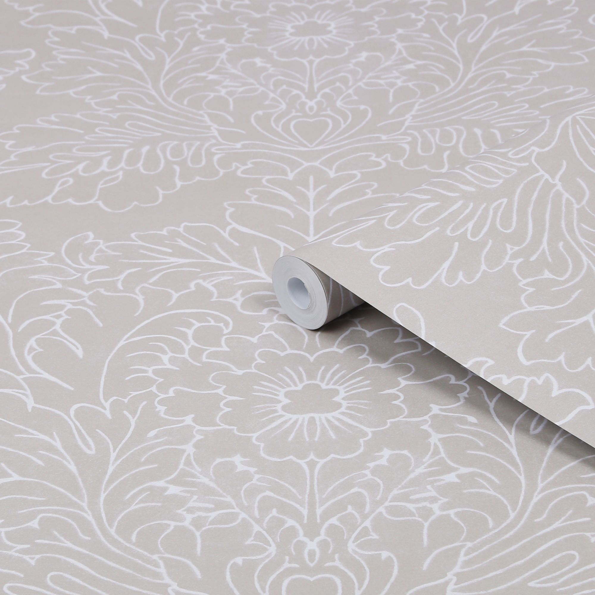 Laura Ashley Silchester Grey Contemporary Smooth Wallpaper