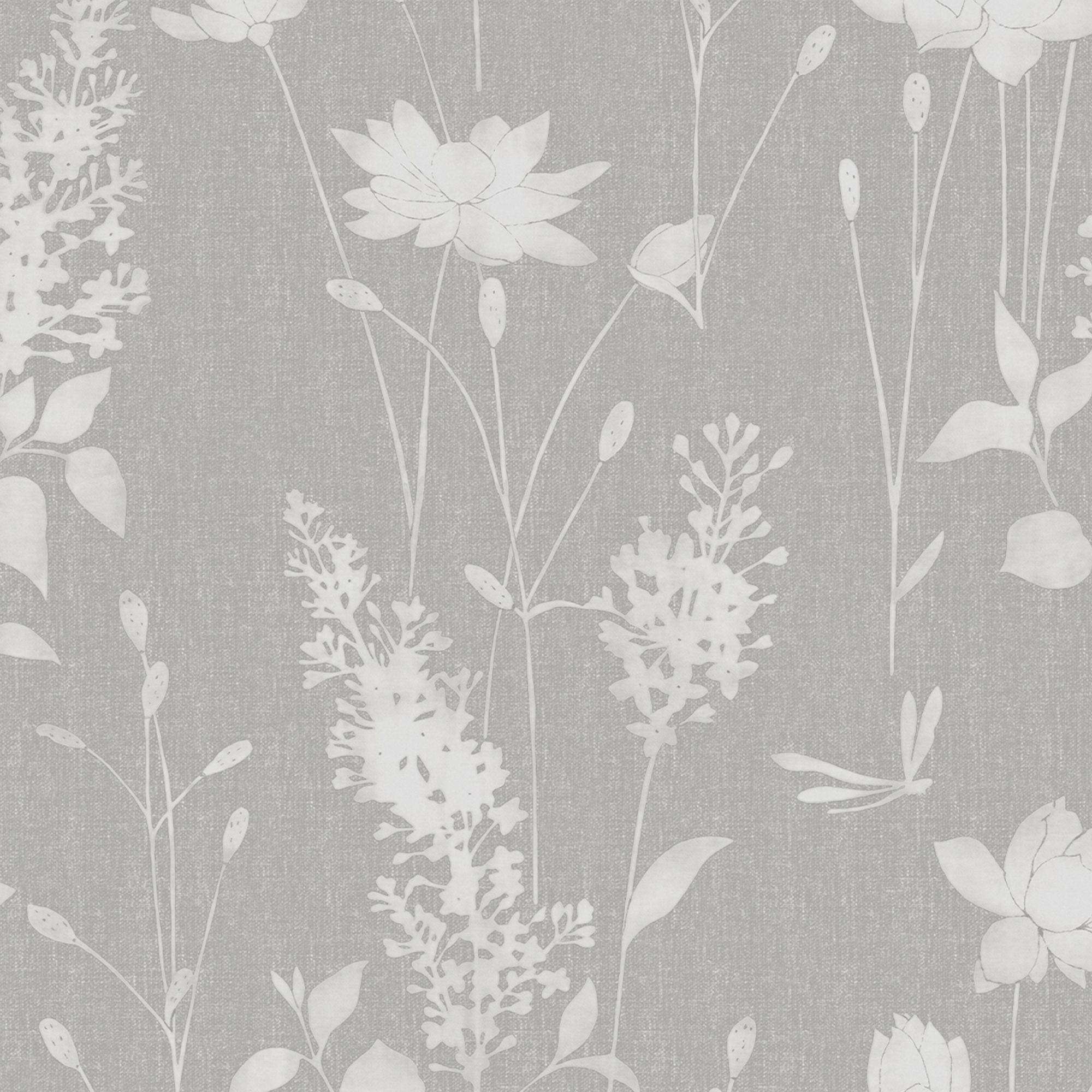 Laura Ashley Steel Dragonfly garden Smooth Wallpaper DIY at B&Q