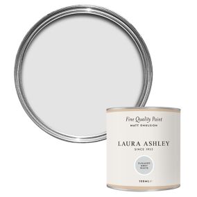 Laura Ashley Sugared Grey White Matt Emulsion paint, 100ml Tester pot