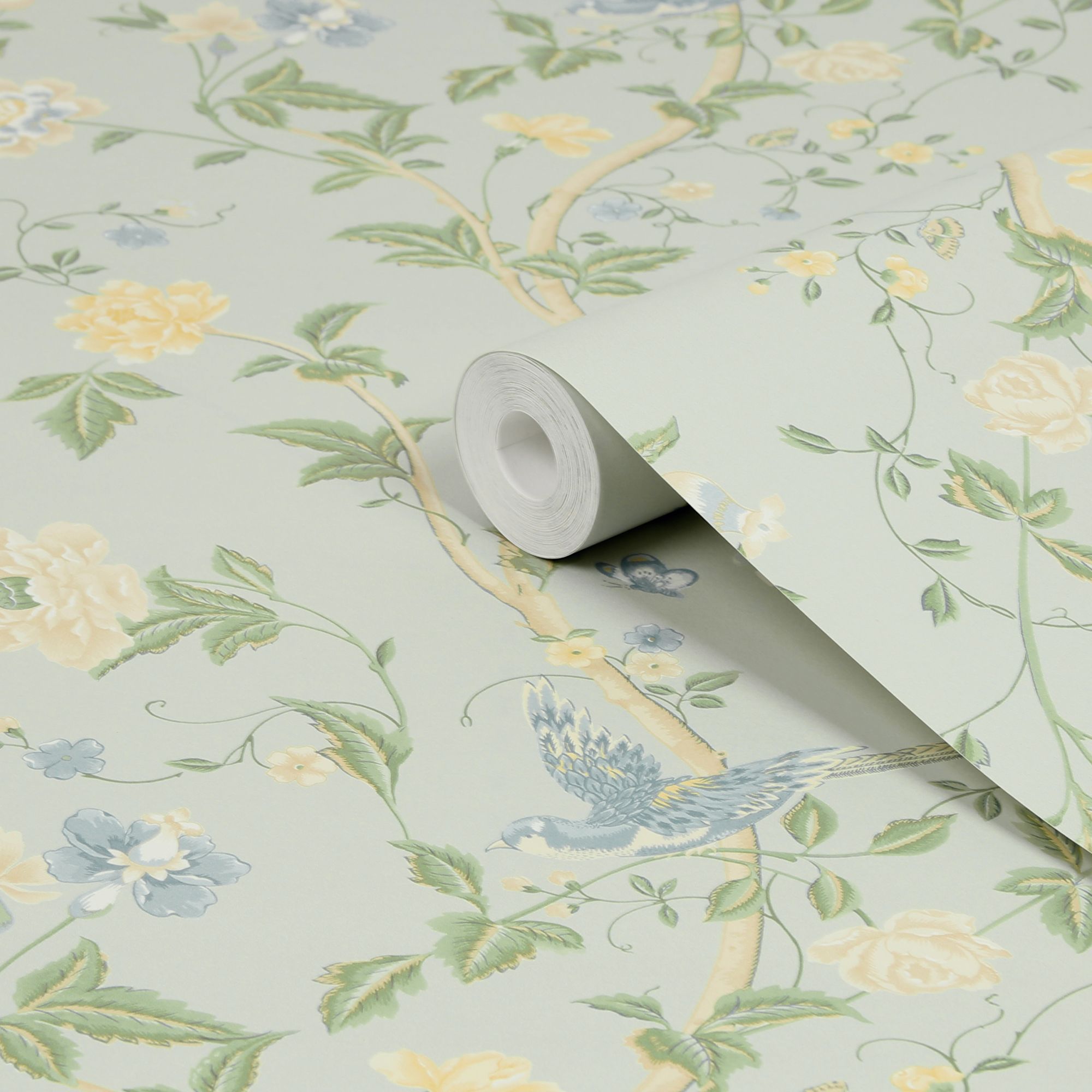 Laura Ashley Summer Palace Summer Palace Eau De Nil Smooth Wallpaper