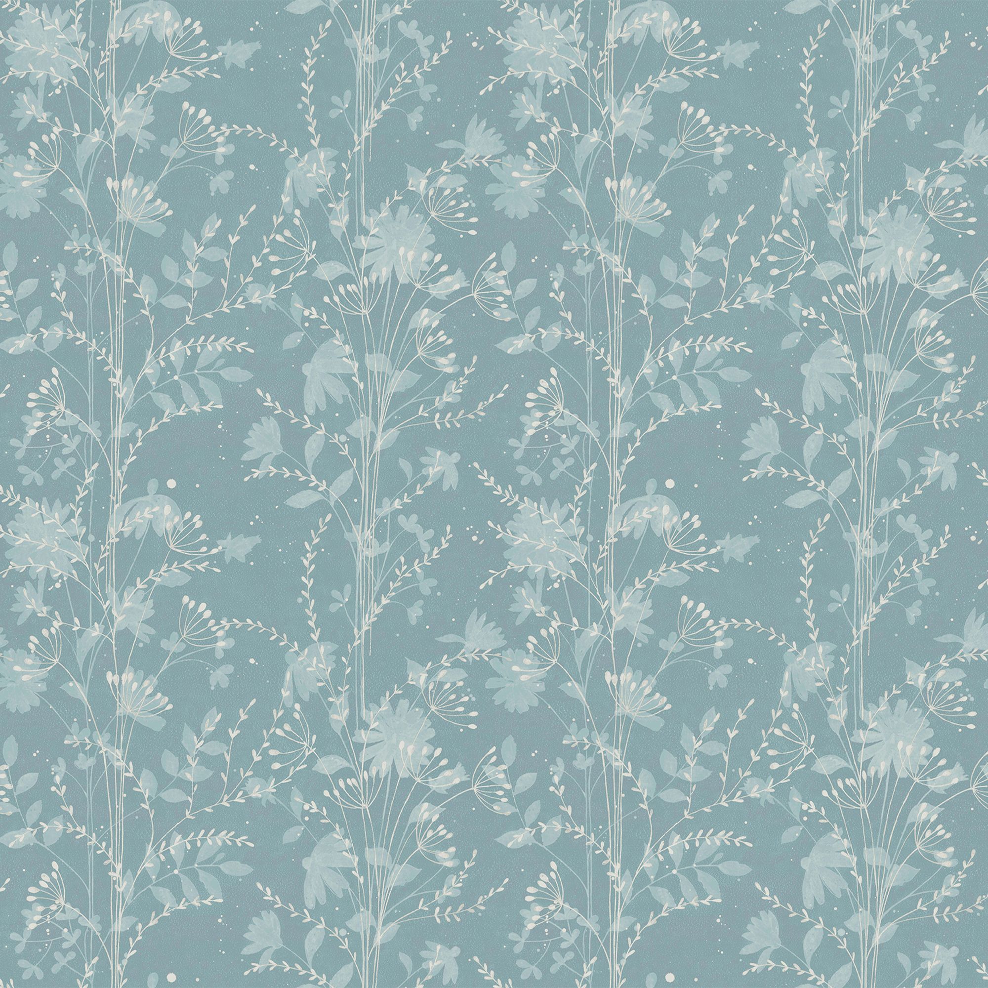 Laura Ashley The Wholesome Home Fennelton Pale Newport Blue Smooth Wallpaper