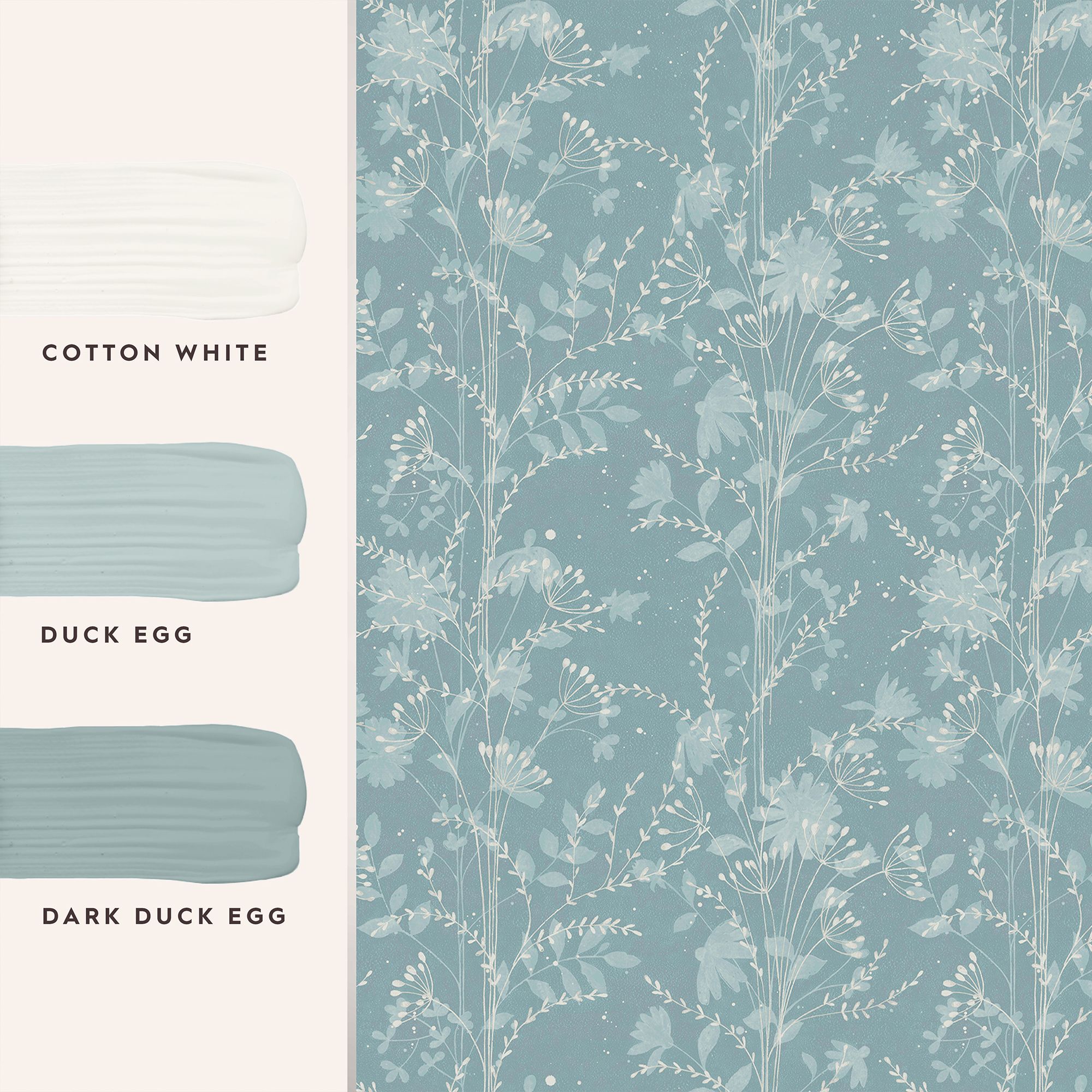 Laura Ashley The Wholesome Home Fennelton Pale Newport Blue Smooth Wallpaper