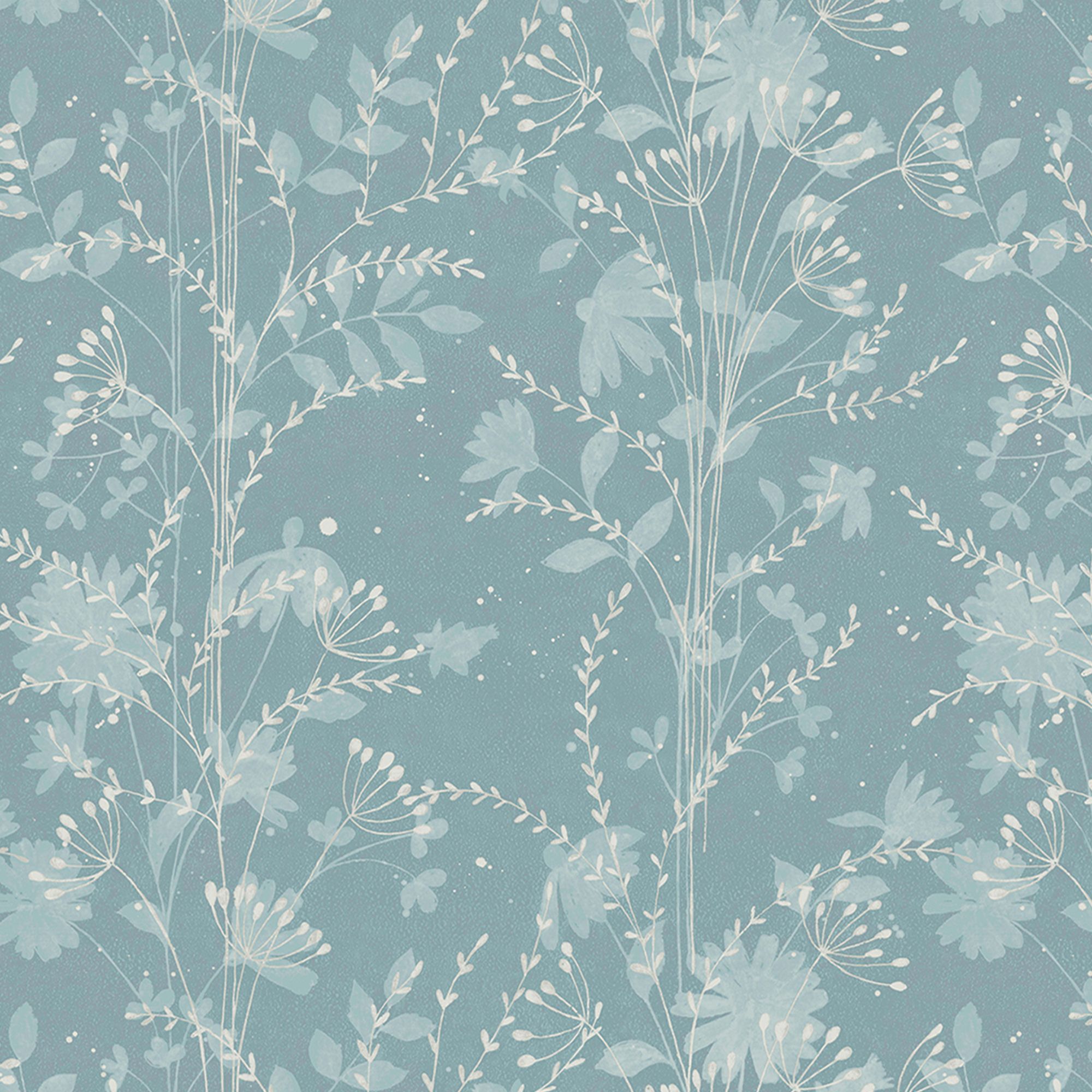 Laura Ashley The Wholesome Home Fennelton Pale Newport Blue Smooth Wallpaper