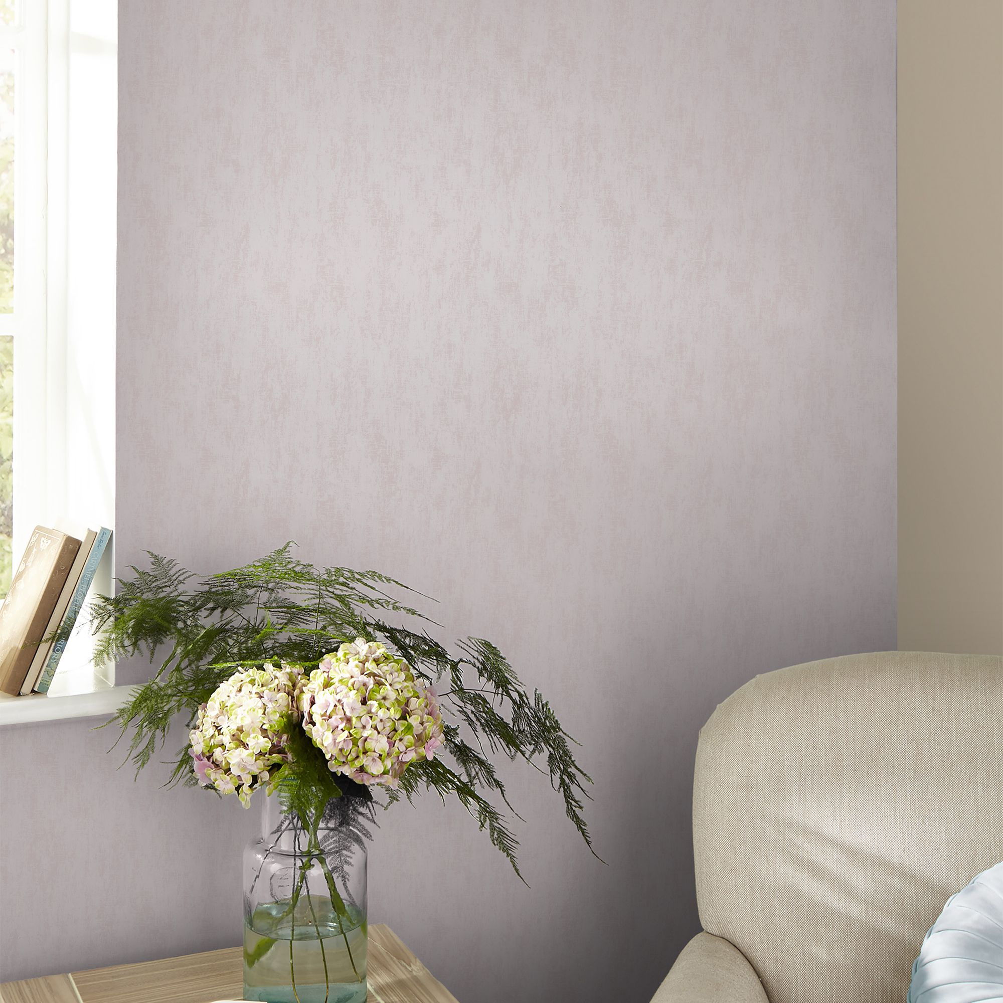 Laura Ashley Whinfell Blush Smooth Wallpaper