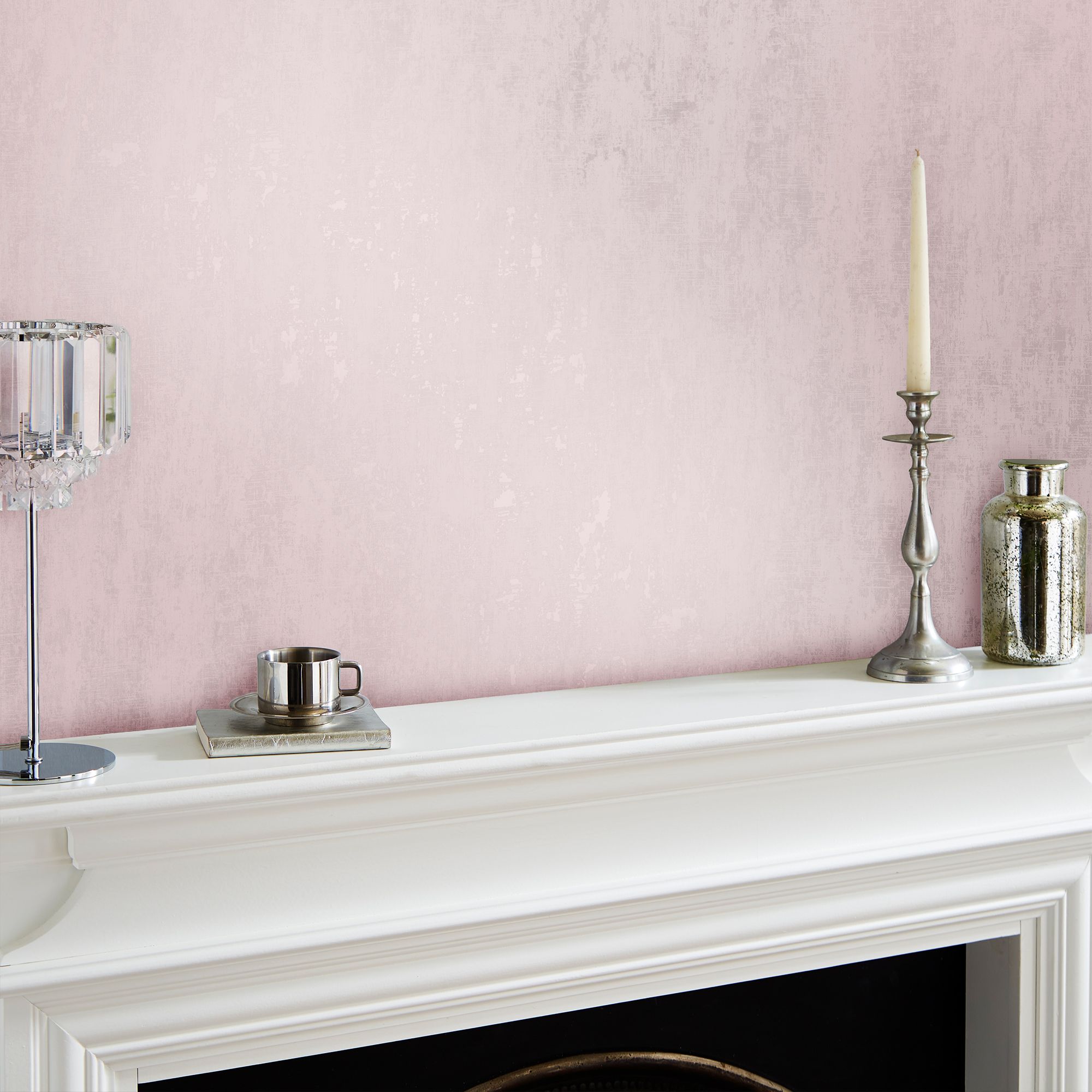 Laura Ashley Whinfell Blush Smooth Wallpaper