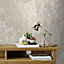 Laura Ashley Whinfell Champagne Metallic effect Industrial Smooth Wallpaper