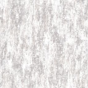 Laura Ashley Whinfell Moonbeam Metallic effect Industrial Smooth Wallpaper