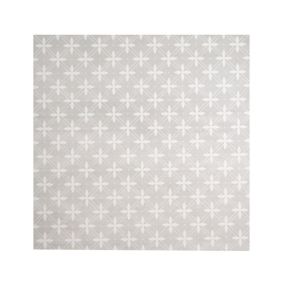 Laura Ashley Wickerwork Dove Grey Matt Patterned Ceramic Indoor Wall & floor Tile Sample